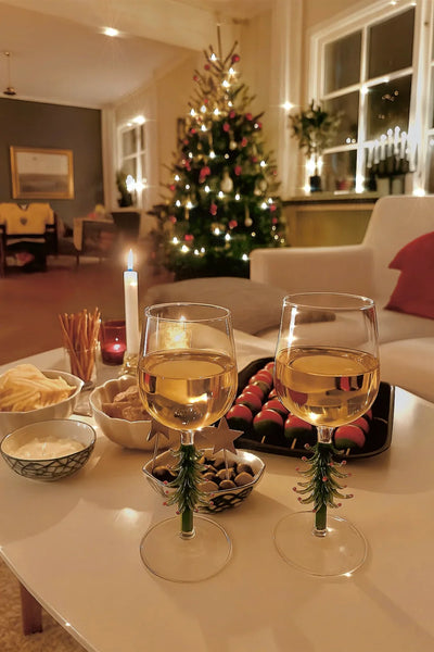 Merry Christmas Wine Flute Set of 4