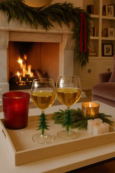 Merry Christmas Wine Flute Set of 4