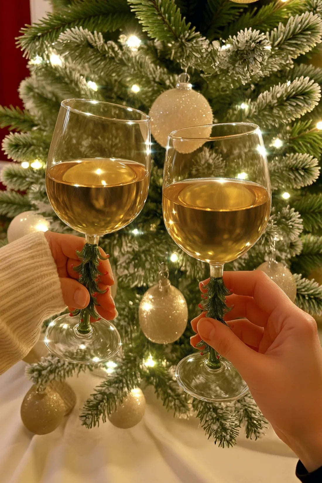 Merry Christmas Wine Flute Set of 4