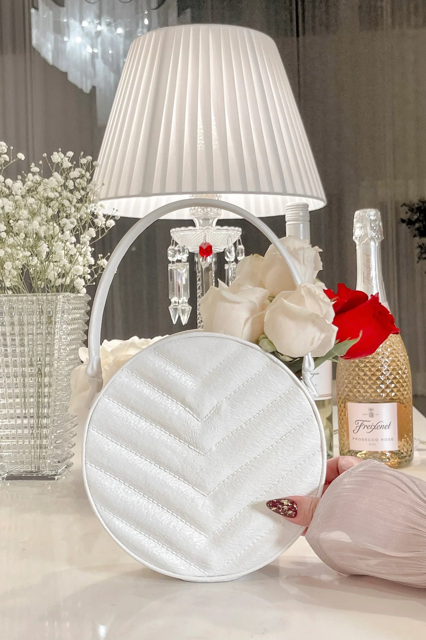 Sofia Round Handbag Resin Vase