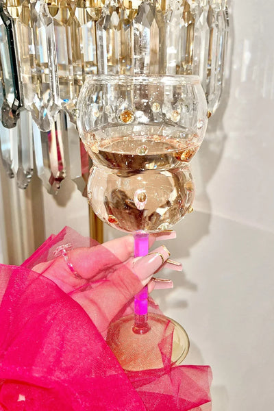 Luxurious Gemstones Glass Cup Set of 4