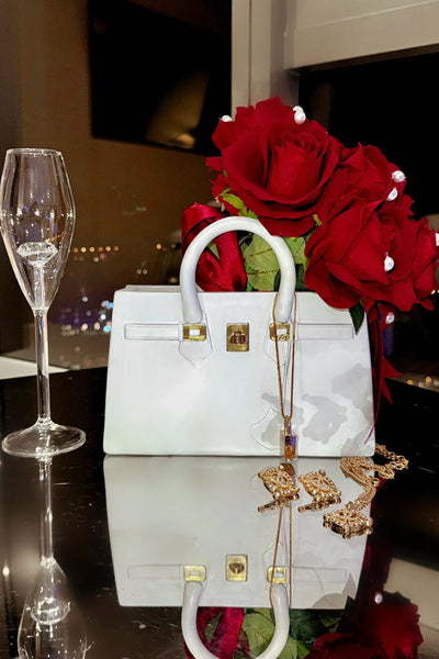 Victoria Handbag Resin Vase