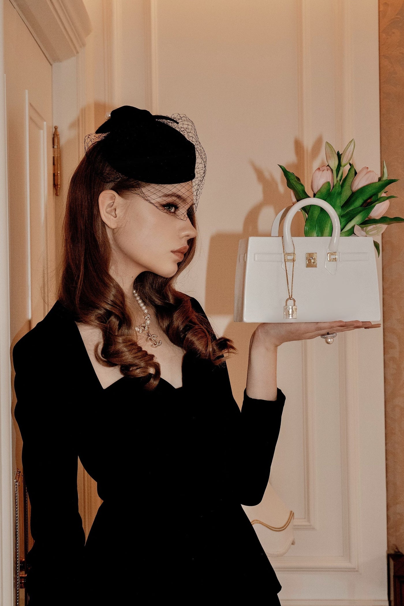 Victoria Handbag Resin Vase