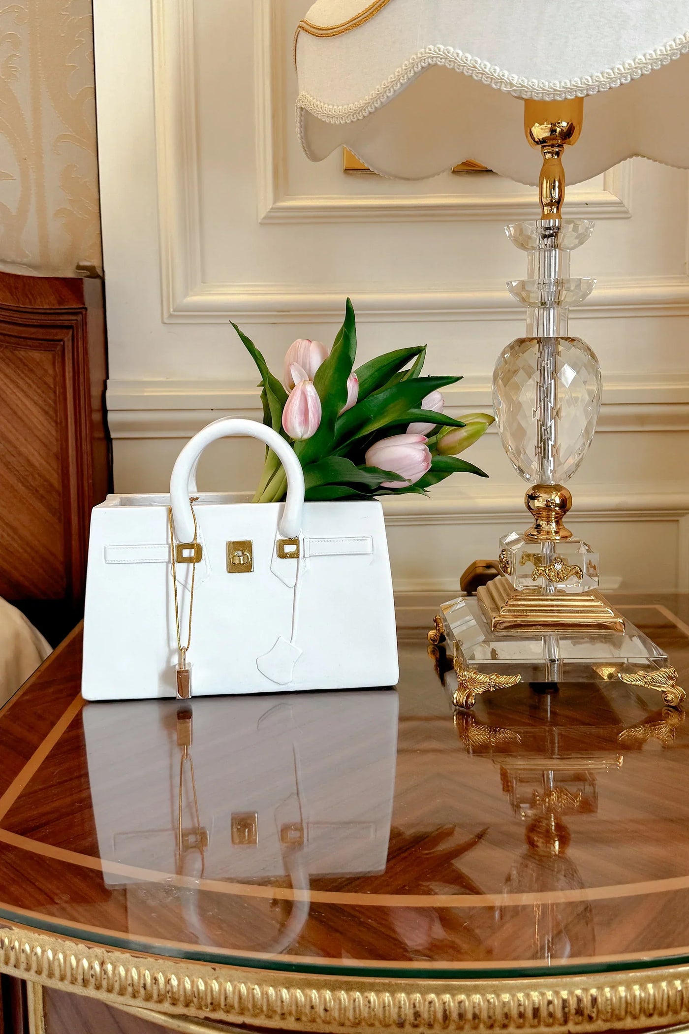 Victoria Handbag Resin Vase